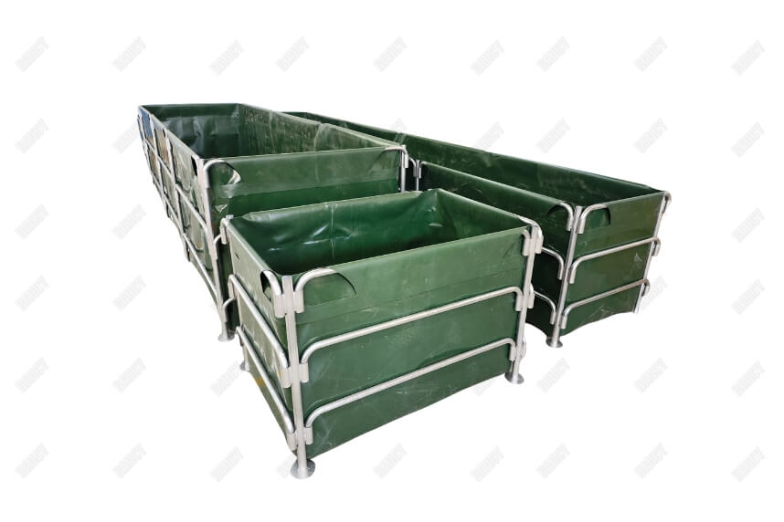 Galvanized tube square fish tank, optimized for space-saving fish farming