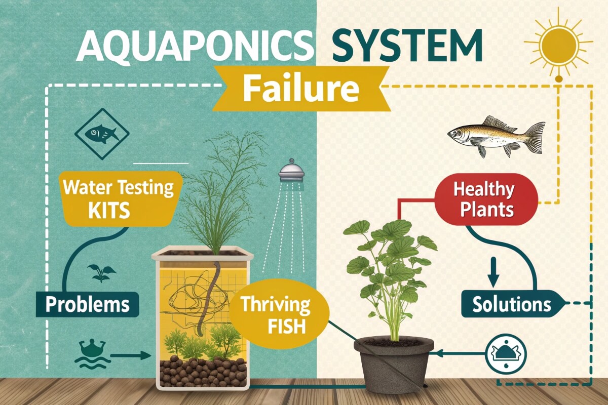 Failed aquaponics system