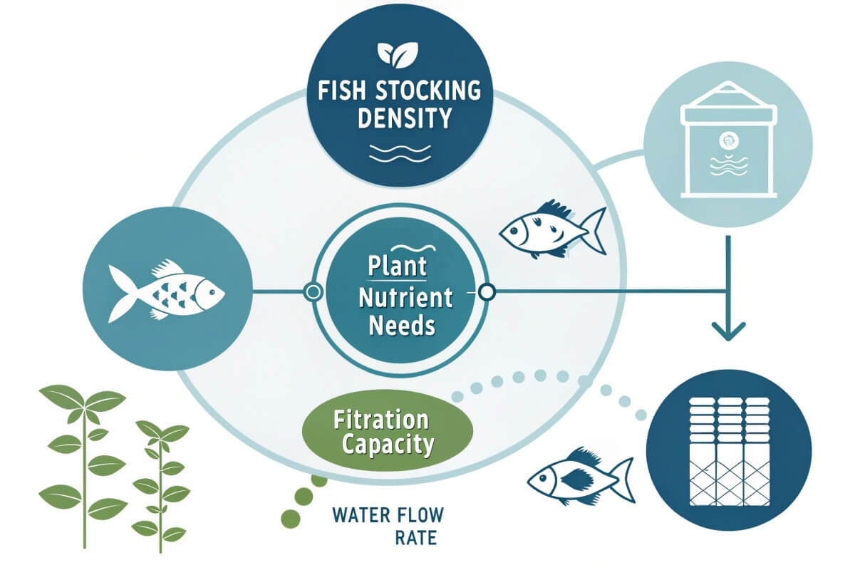 Aquaponics system size comparison