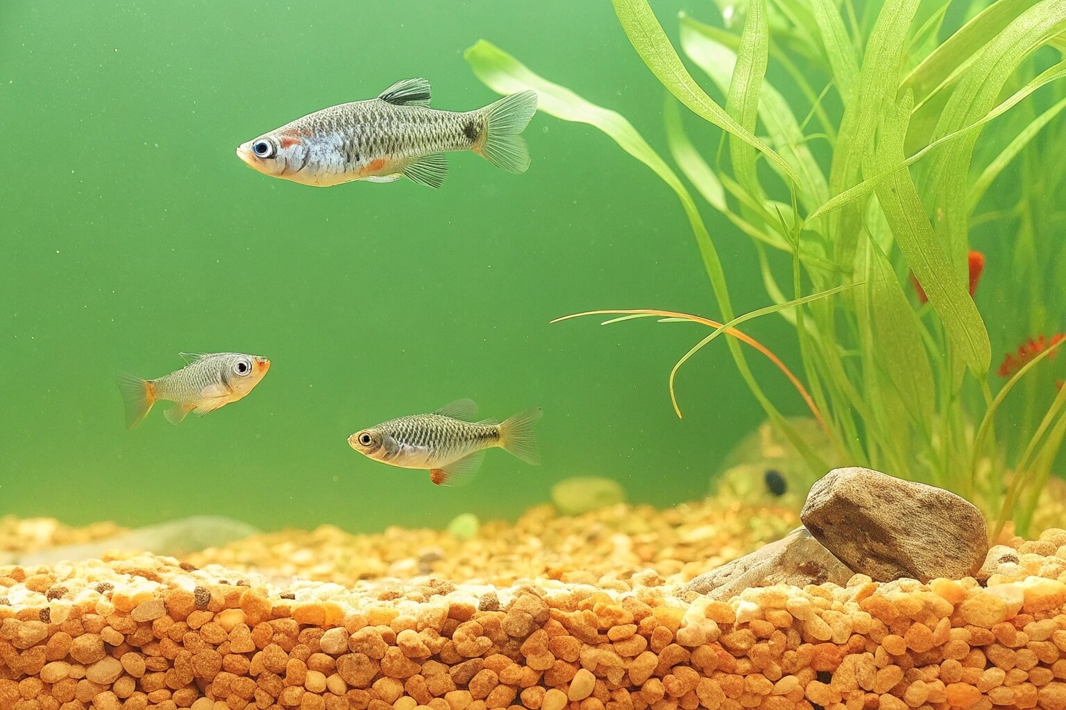 Various fish tanks set up for home fish farming