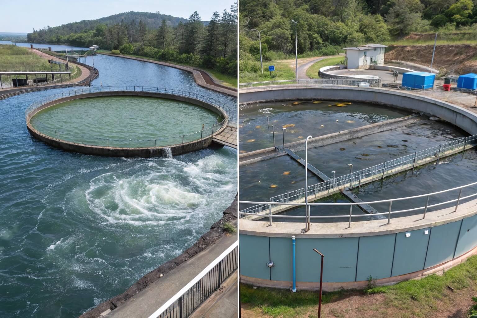 Close-up of a durable aquaculture tank material