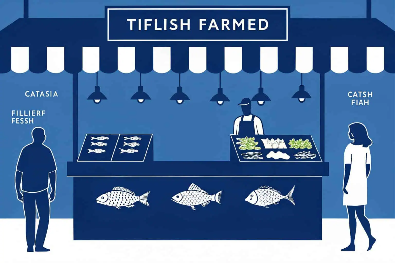 Healthy Tilapia swimming in a farm tank