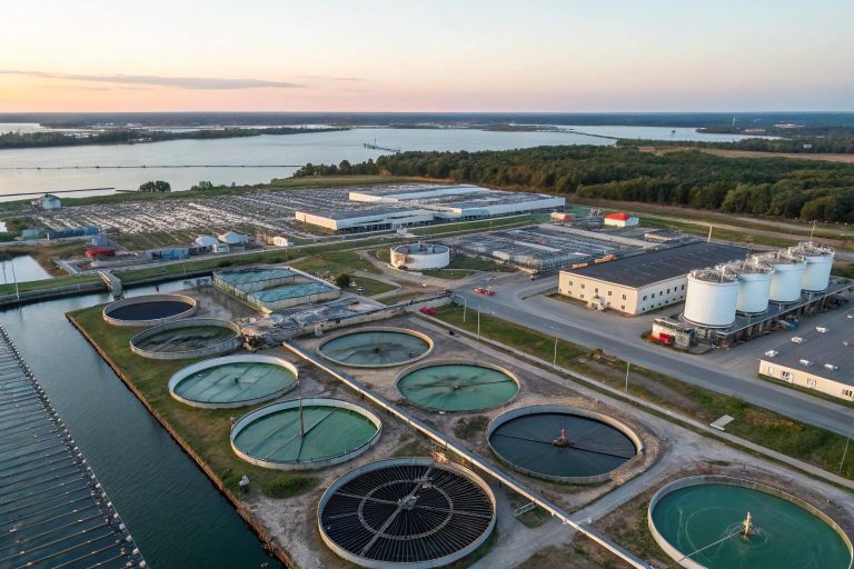 Successful biofloc farm with healthy fish in tanks