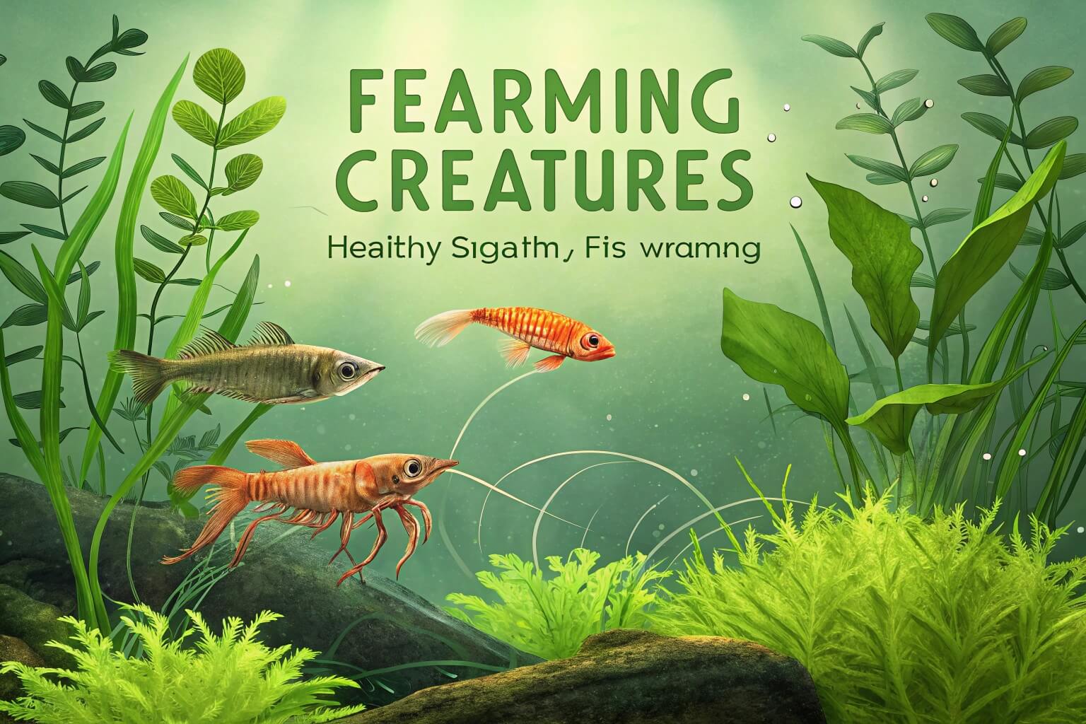 Close-up of fish swimming in a clean aquaculture tank