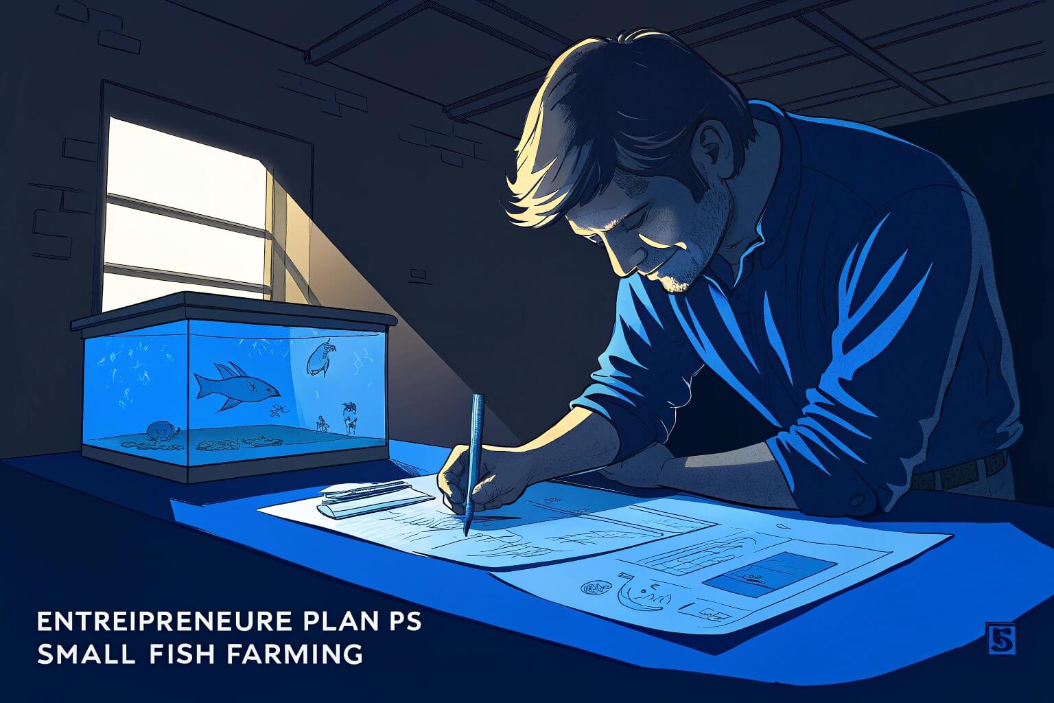 fish farming startup concept