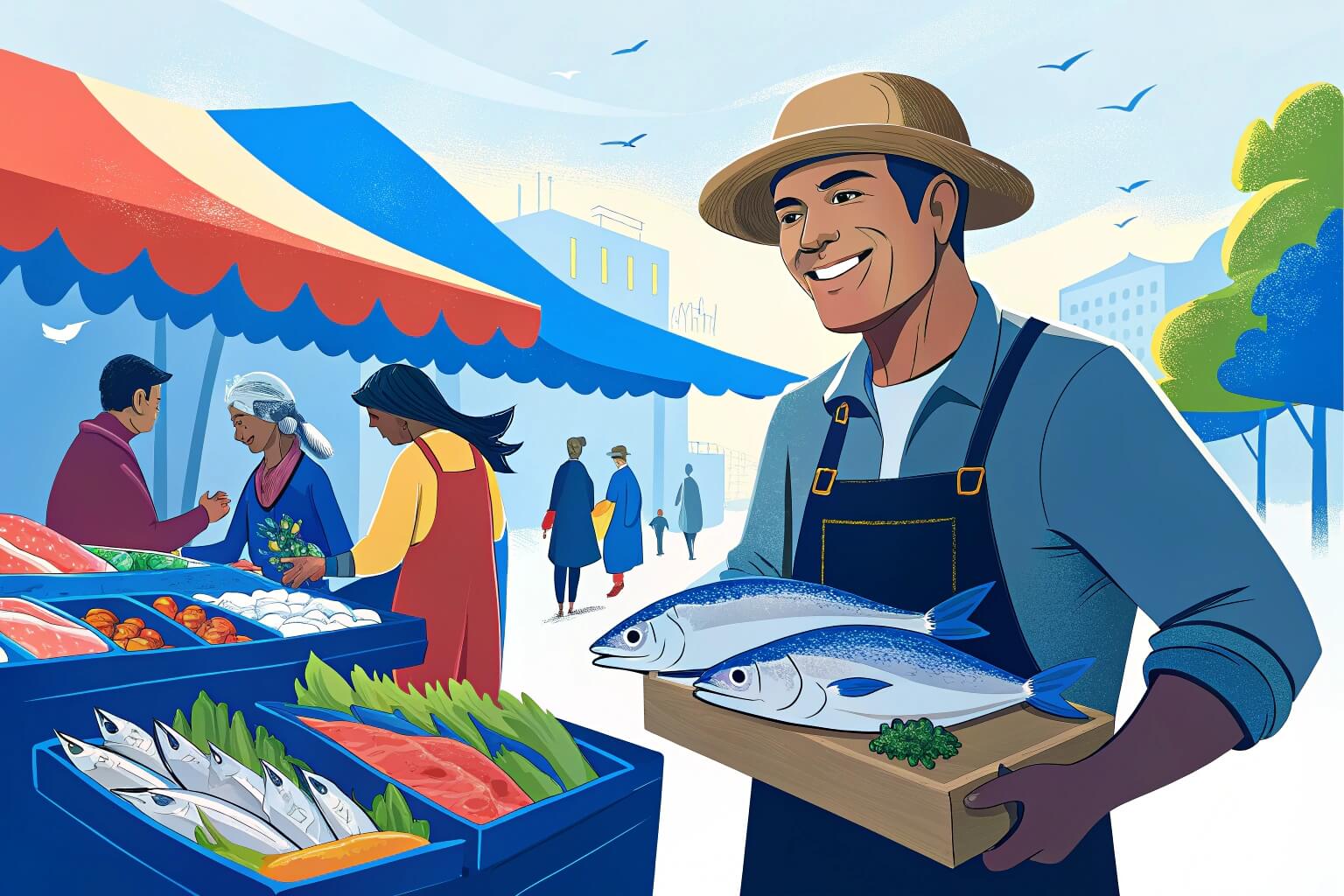 fish marketing display