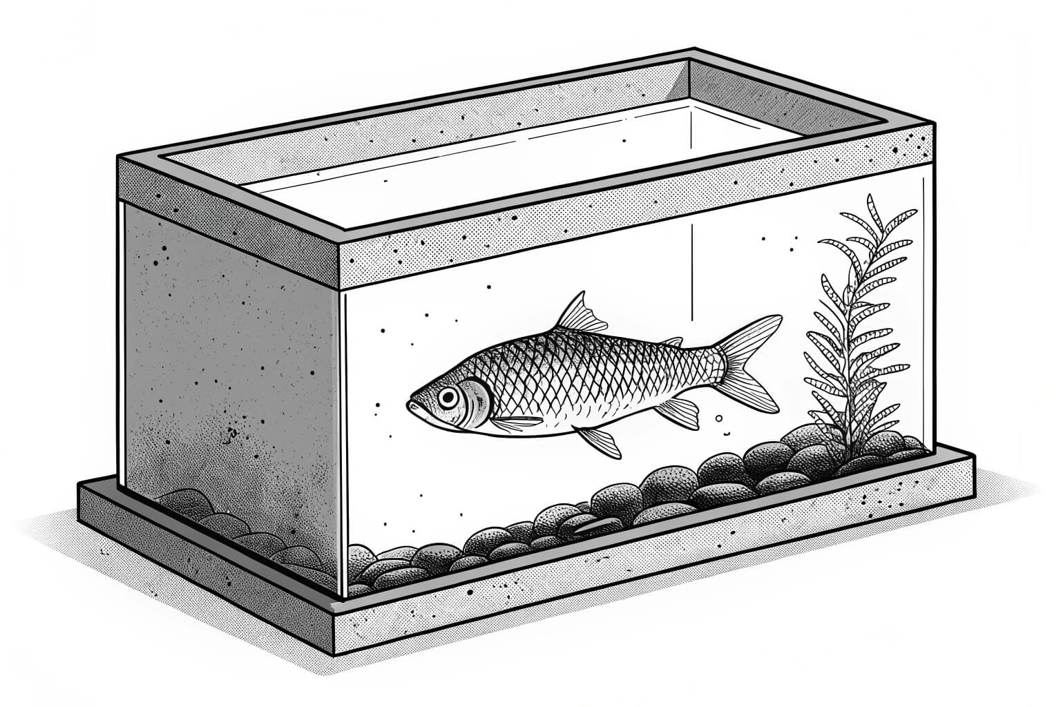 Close-up of Tilapia swimming in a tank
