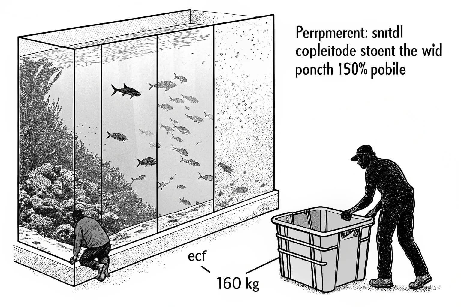 Collage of different fish farming tanks - cement, plastic, earthen, collapsible
