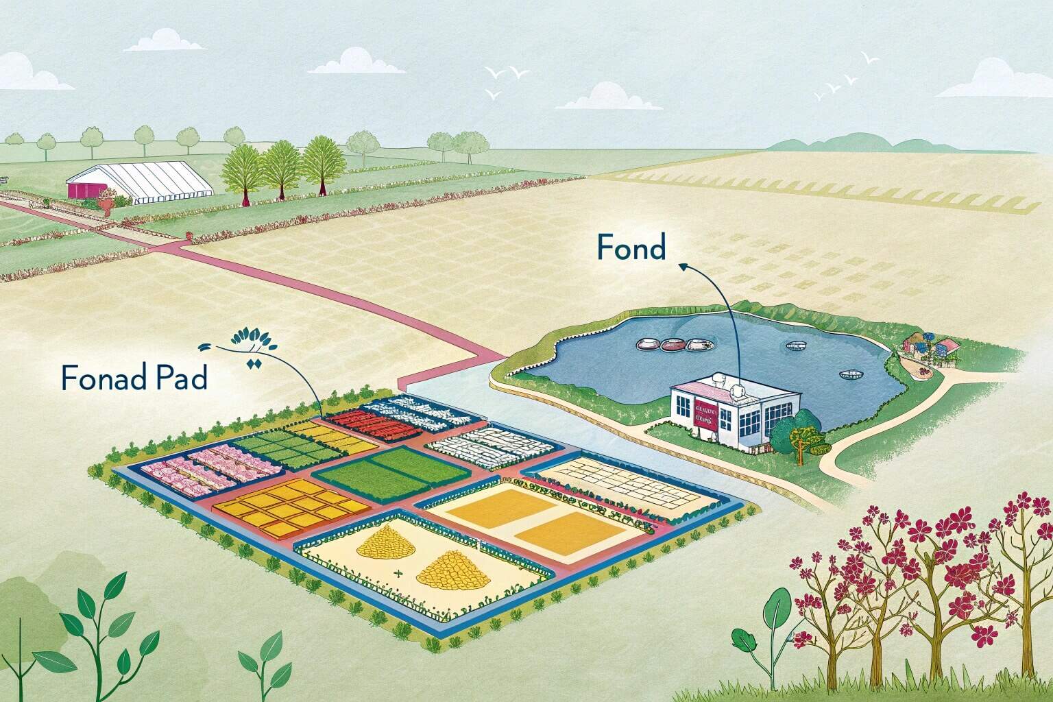 Comparing different fish pond sizes from small hobby to large commercial