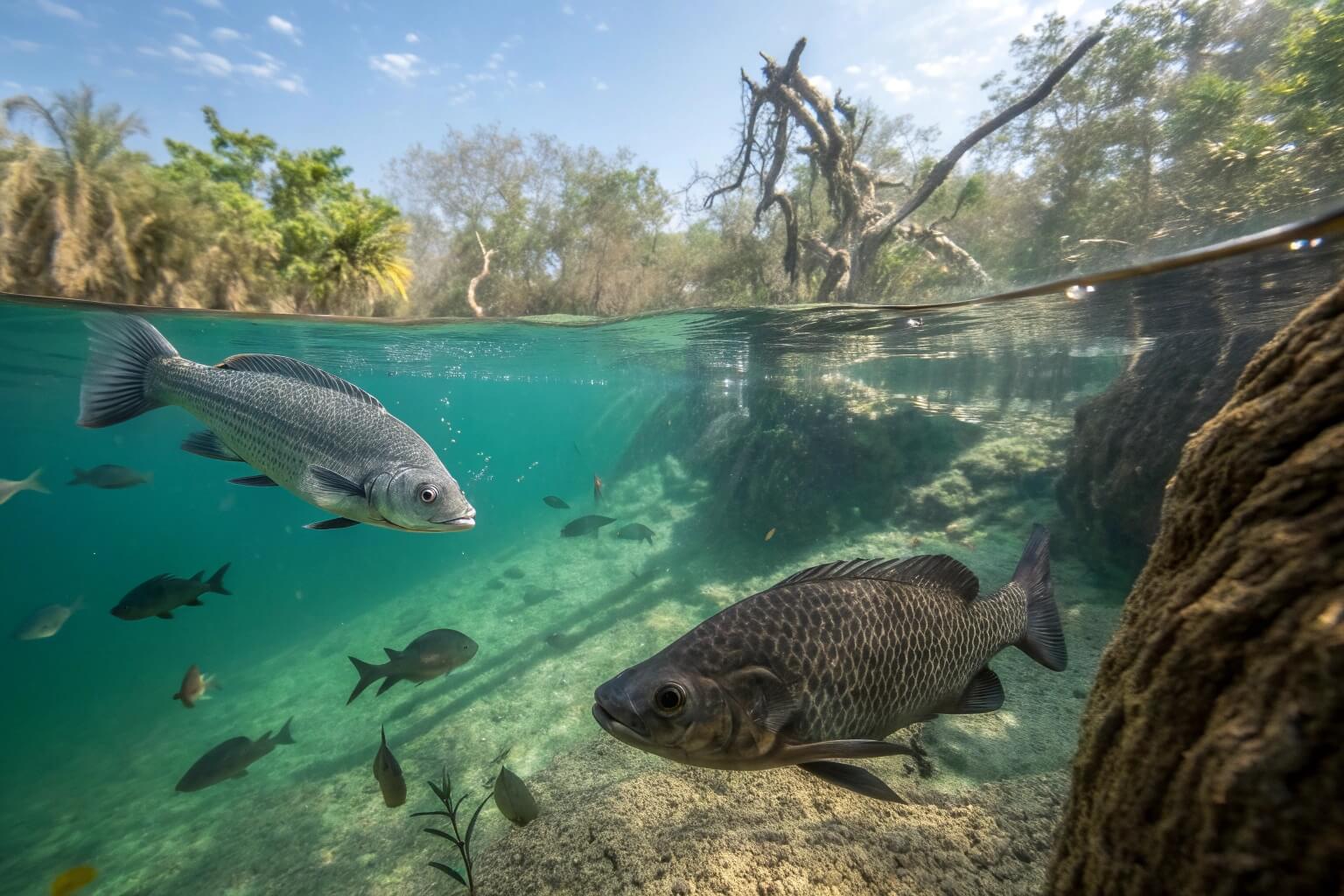 Tilapia and Catfish side-by-side or in separate tanks/ponds