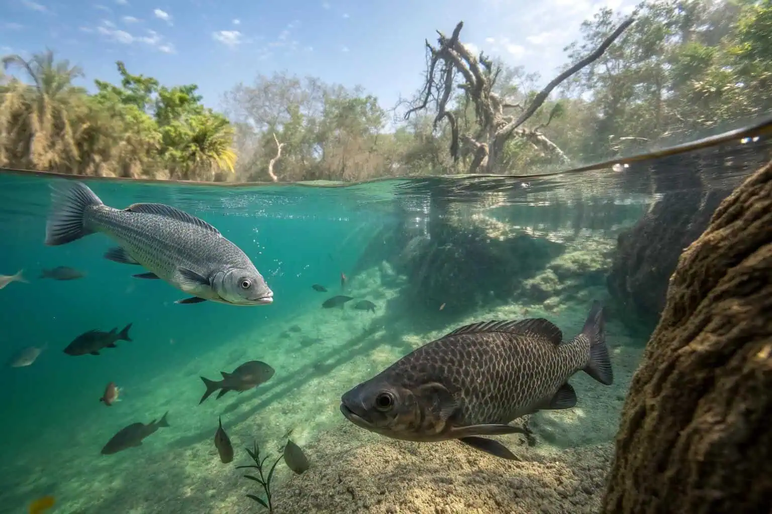 Tilapia and Catfish side-by-side or in separate tanks/ponds
