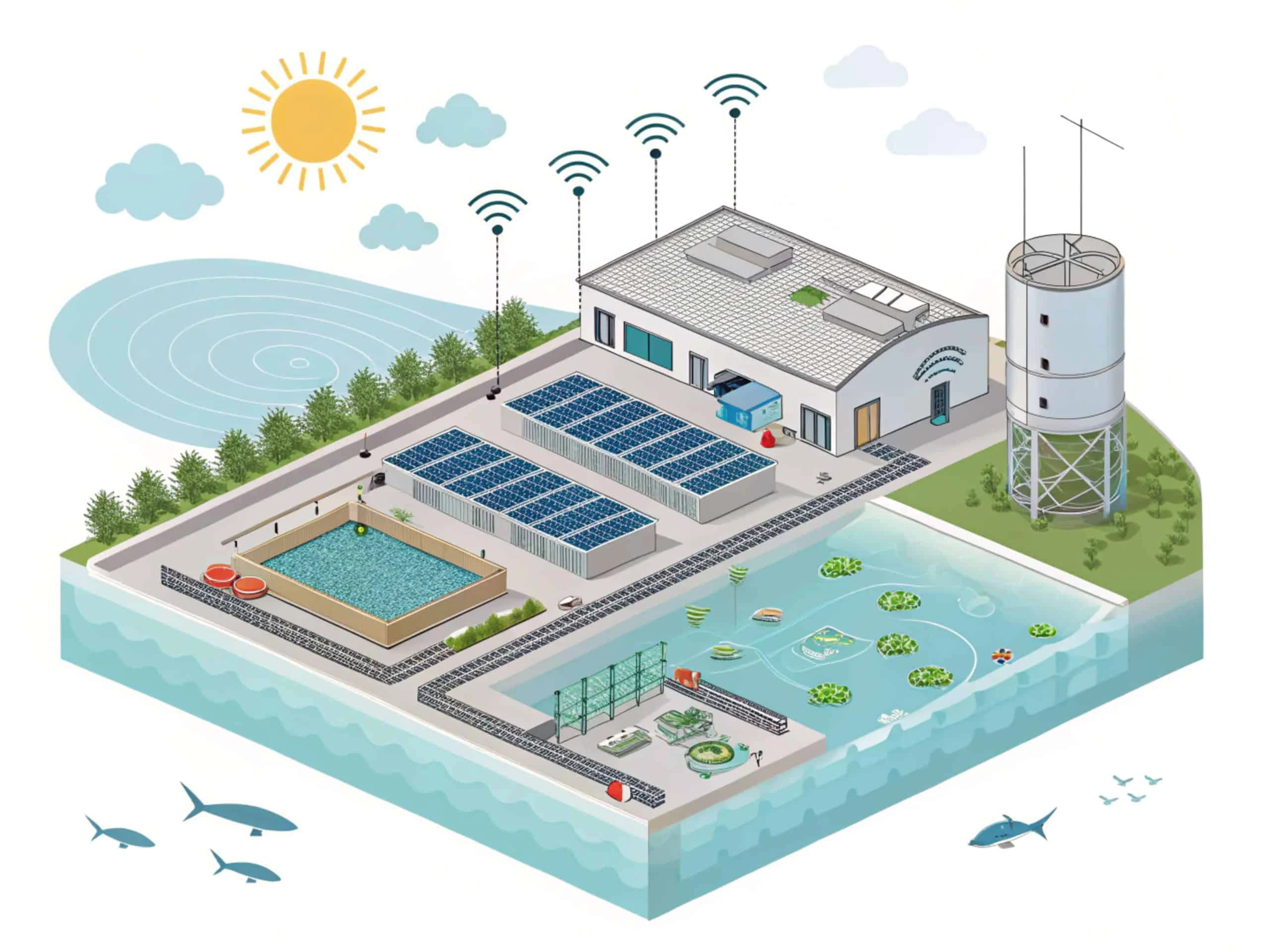 Flowchart with rectangular boxes, arrows, and grid structures