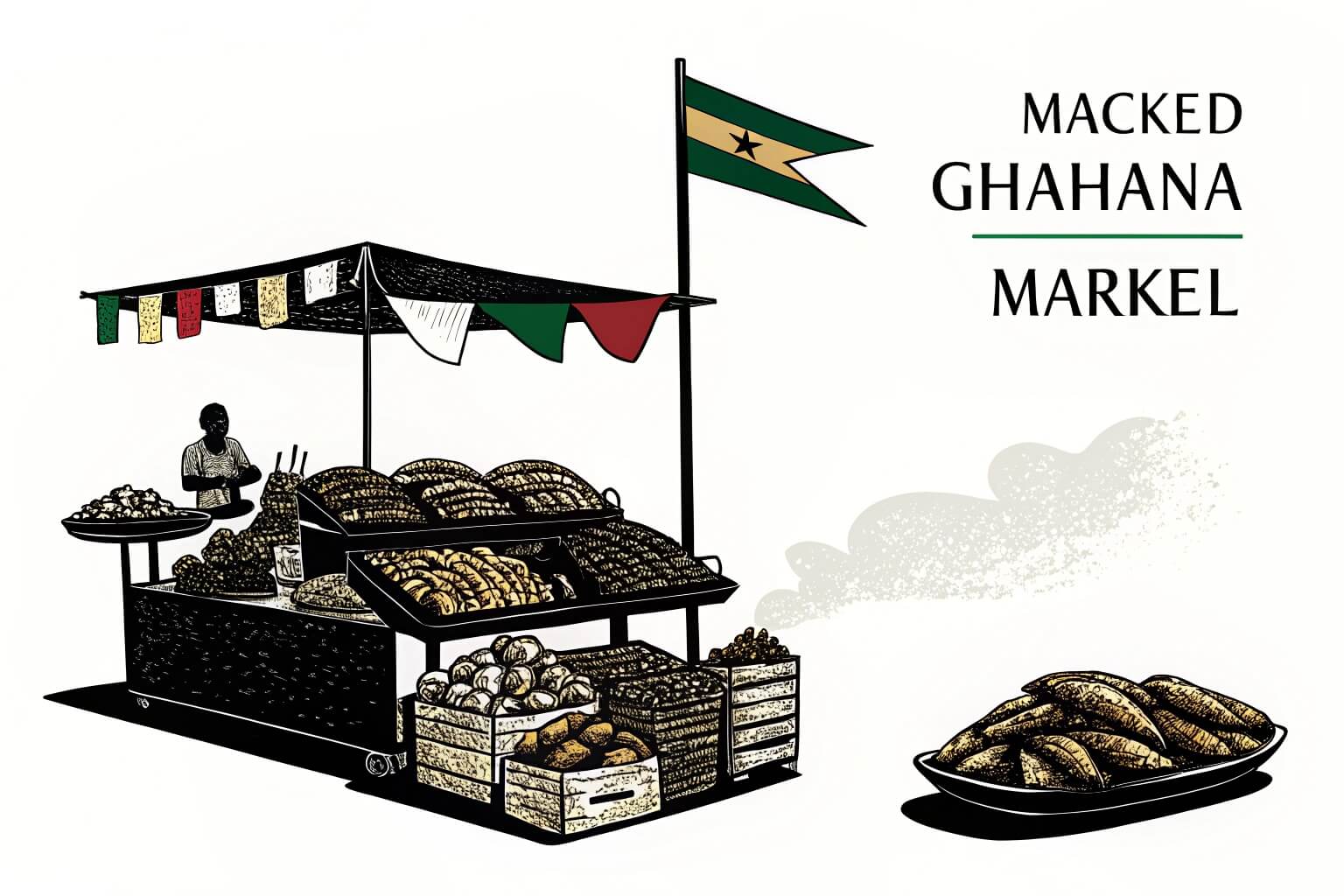 Smoked Mackerel at a Ghanaian Market