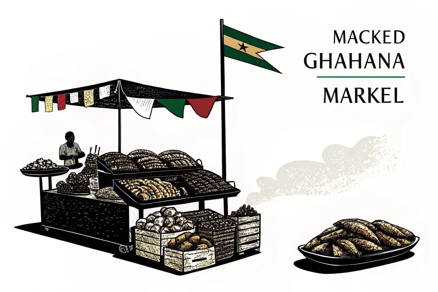 Smoked Mackerel at a Ghanaian Market