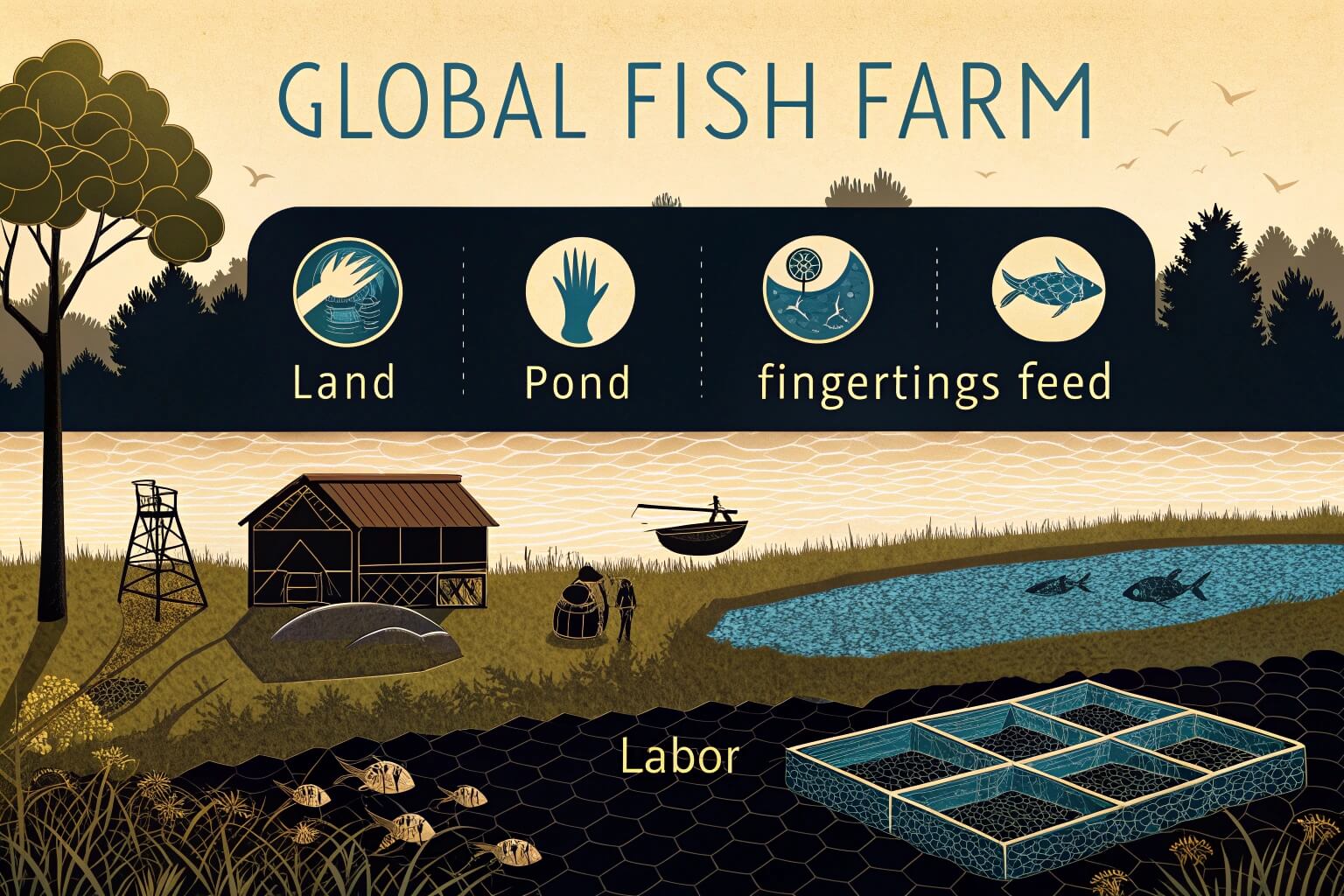 Global fish farm startup cost comparison