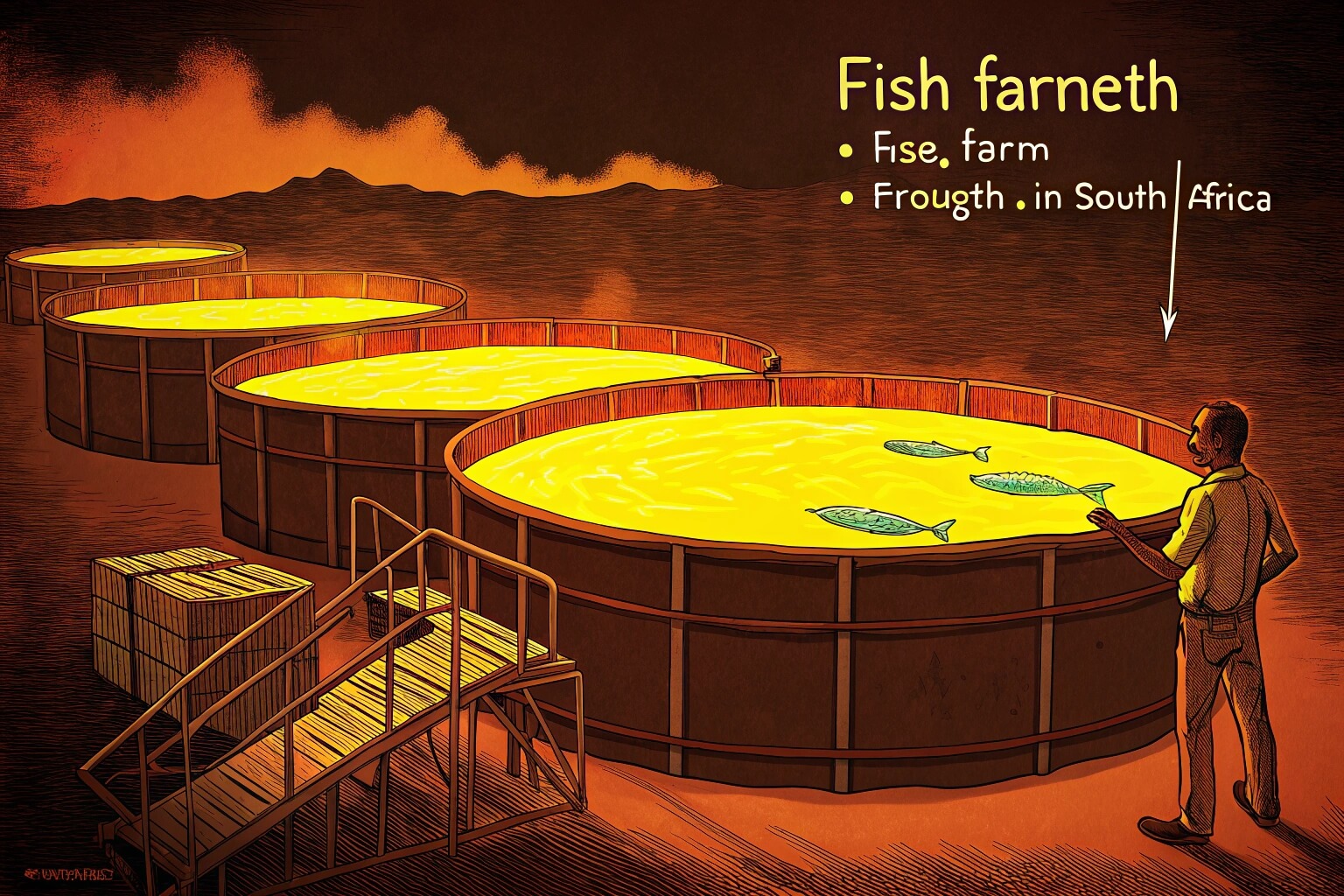 Graph showing profitability trends in South African aquaculture
