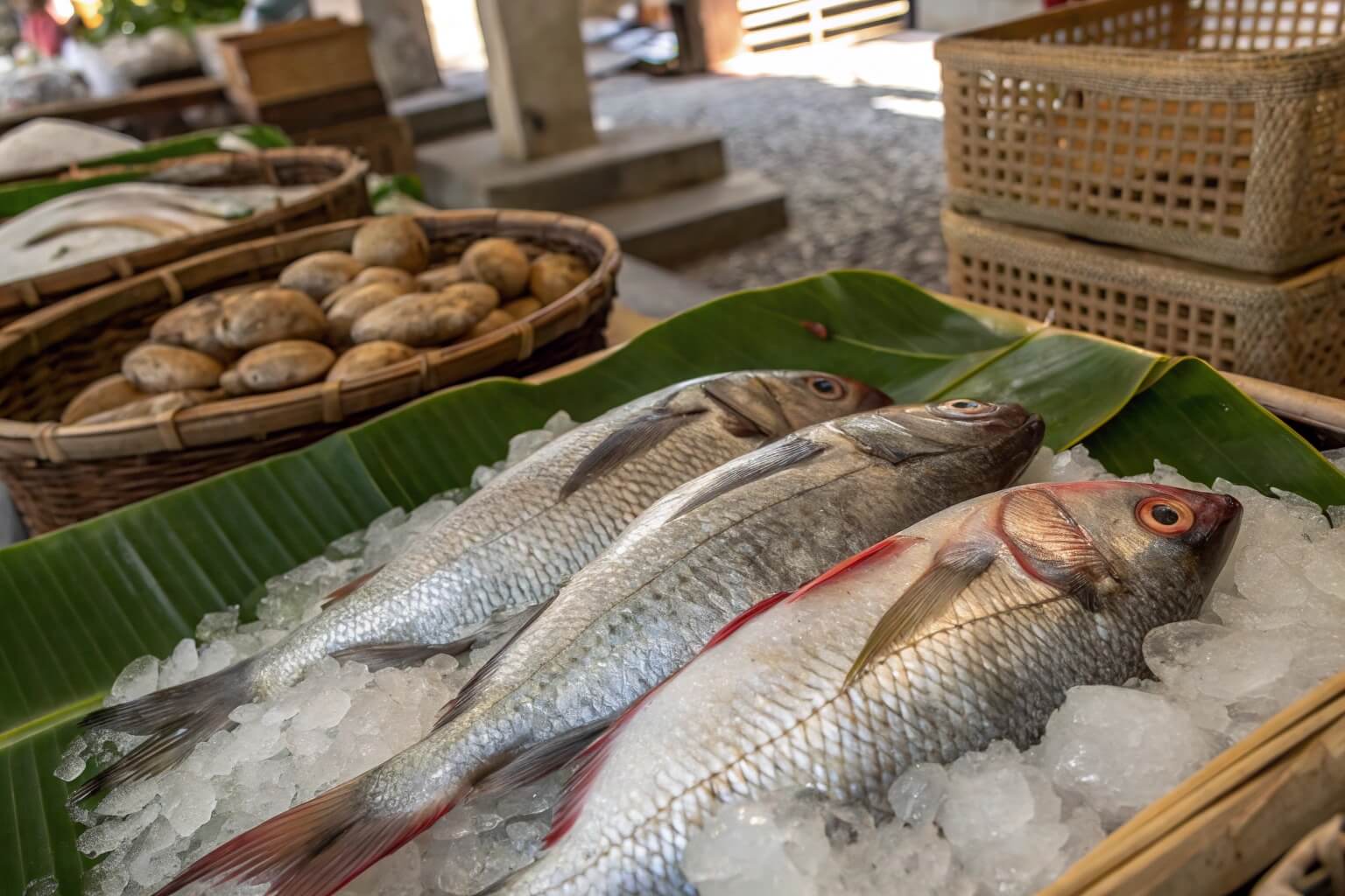 Fresh Tilapia from a Ghanaian market