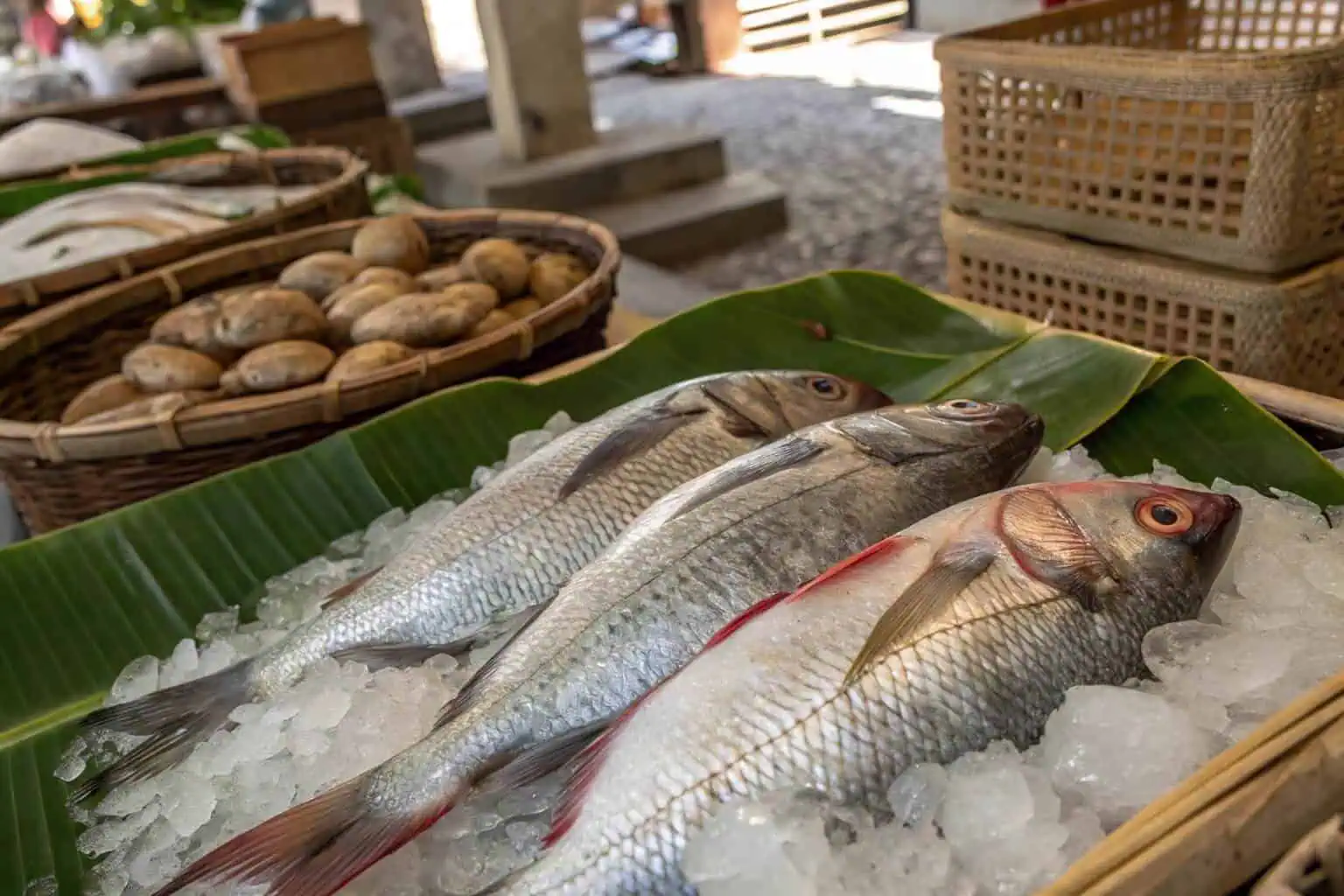 Fresh Tilapia from a Ghanaian market