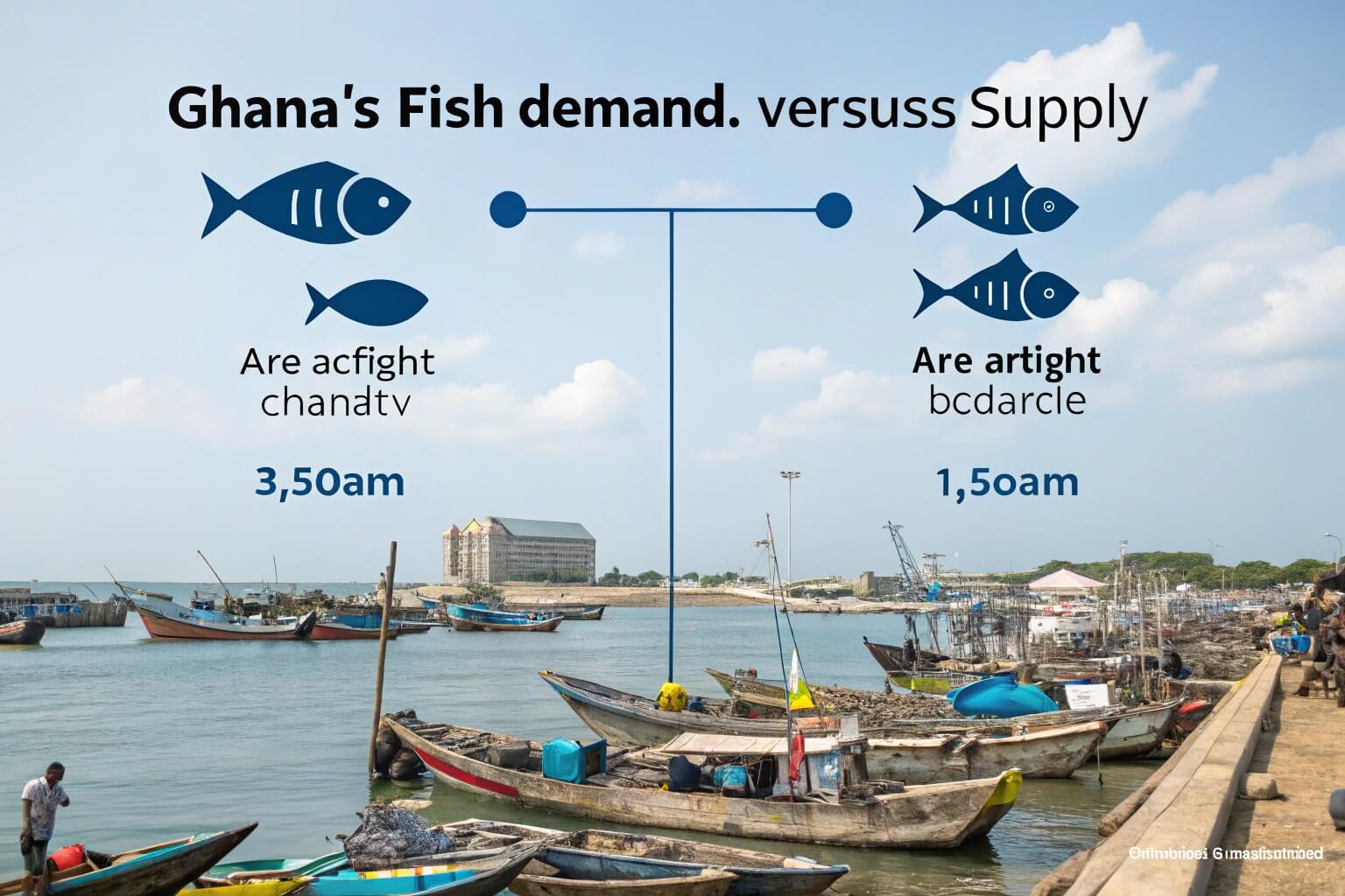 Fishing boats in Ghana