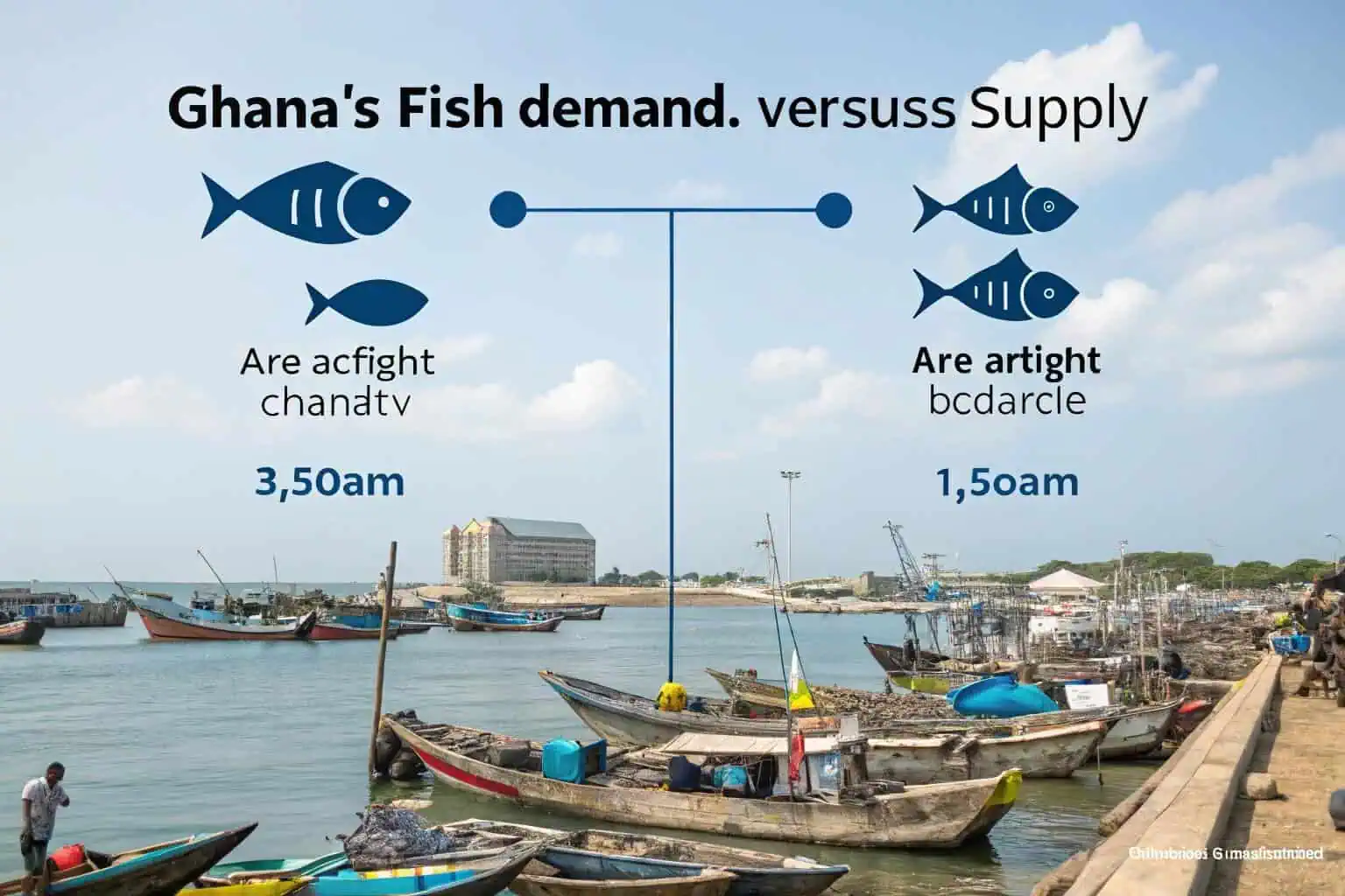 Fishing boats in Ghana