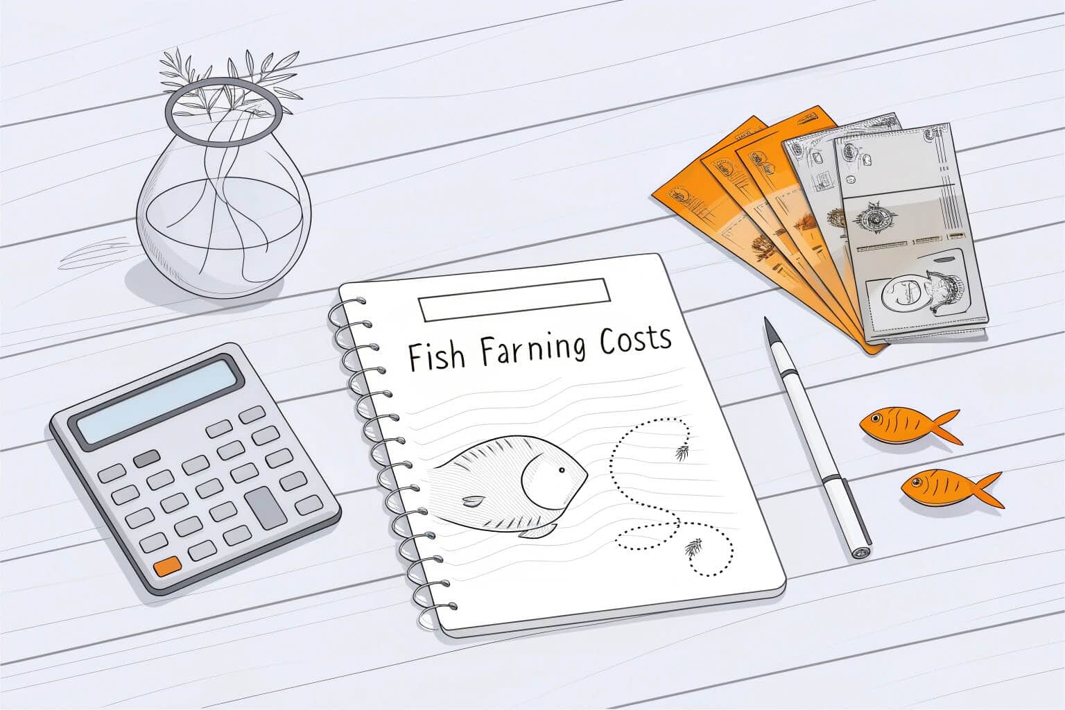 Calculating fish farming costs