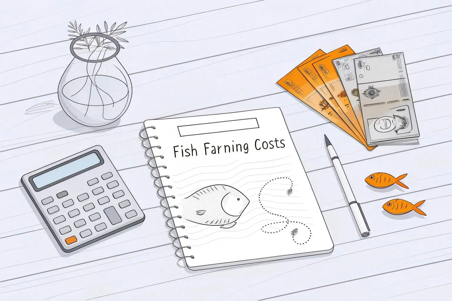 Calculating fish farming costs