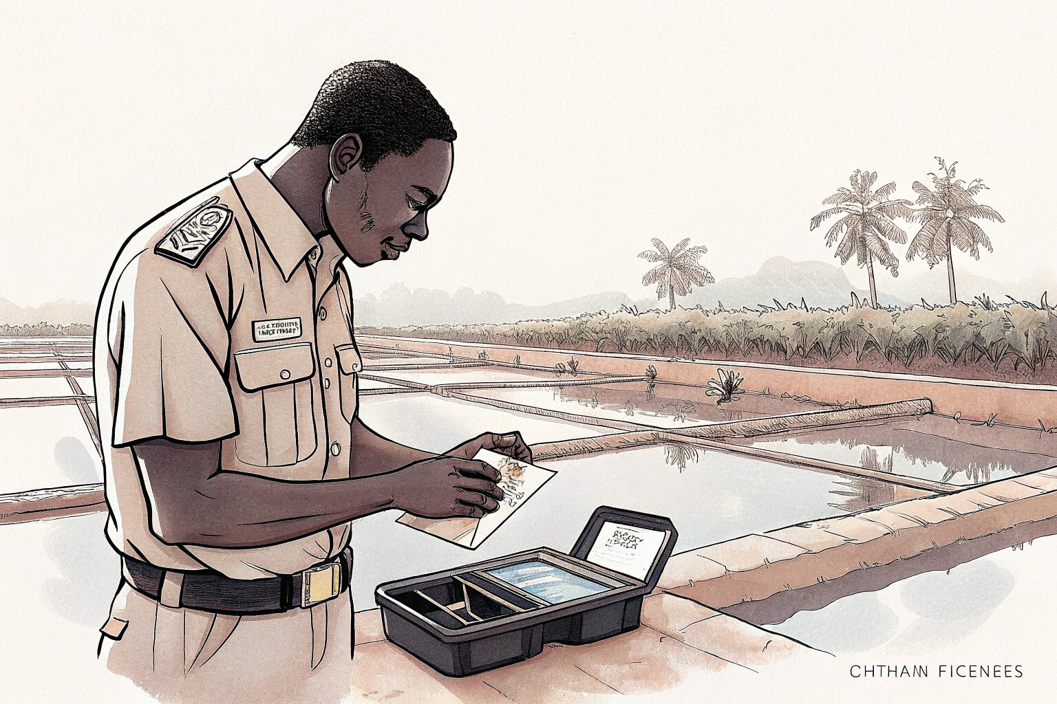 Water quality testing kit in Ghana