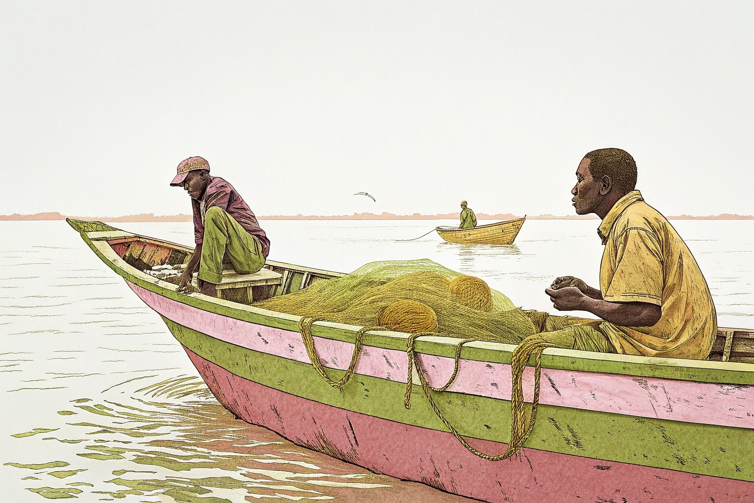 Fishermen in Ghana struggling with low catch