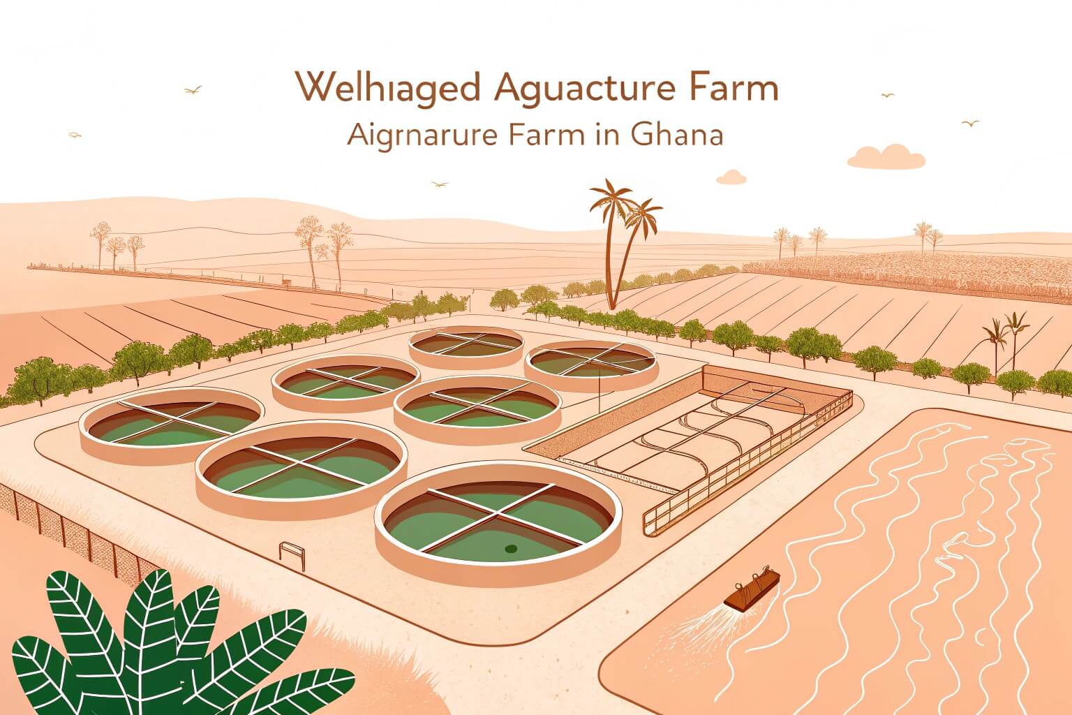 Nile Tilapia and African Catfish farmed in Ghana