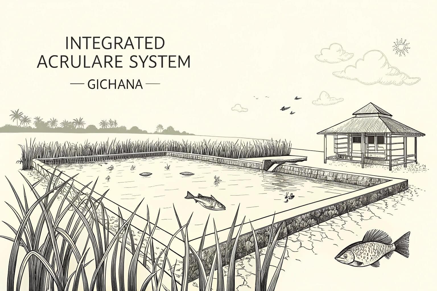 Integrated rice-fish farming system