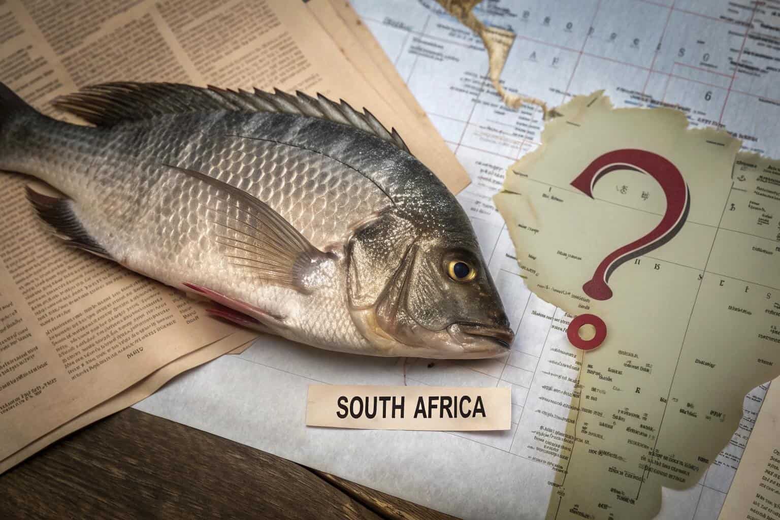 Tilapia fish in a net