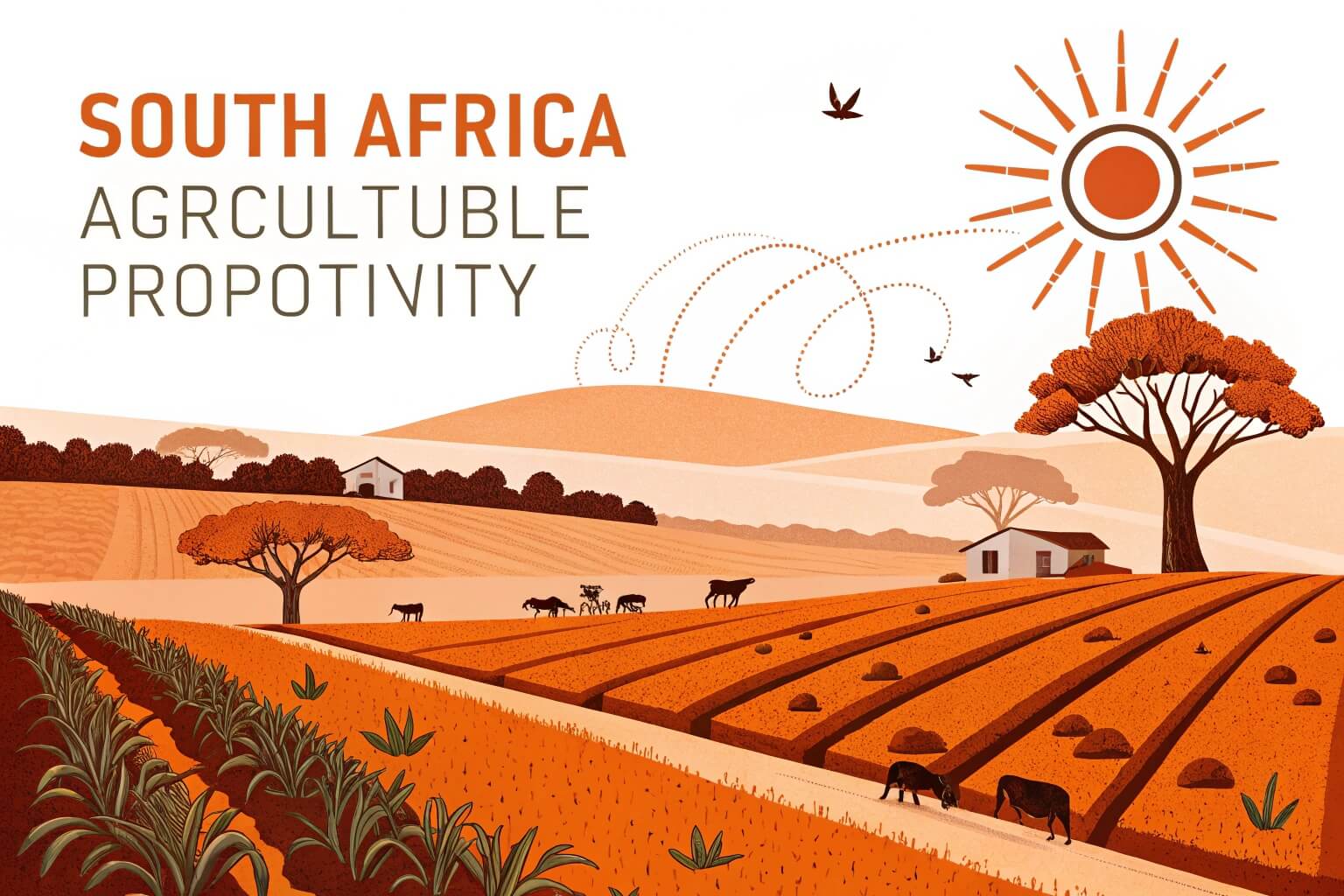 A thriving farm in South Africa with diverse crops