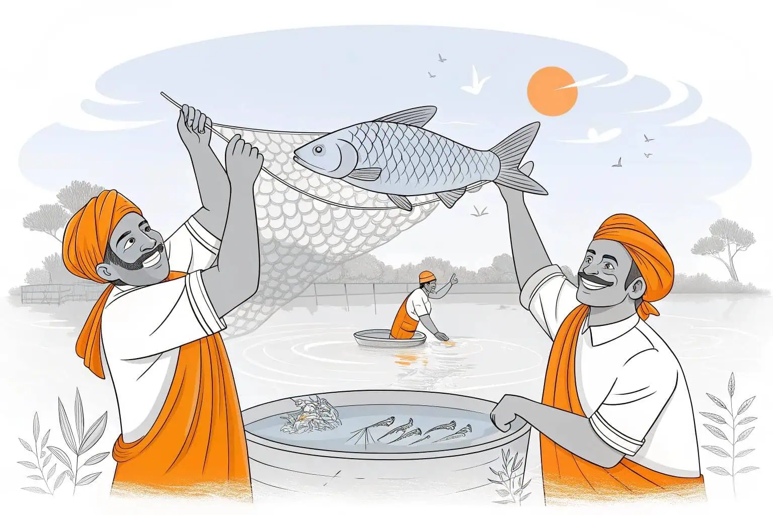 A successful fish harvest