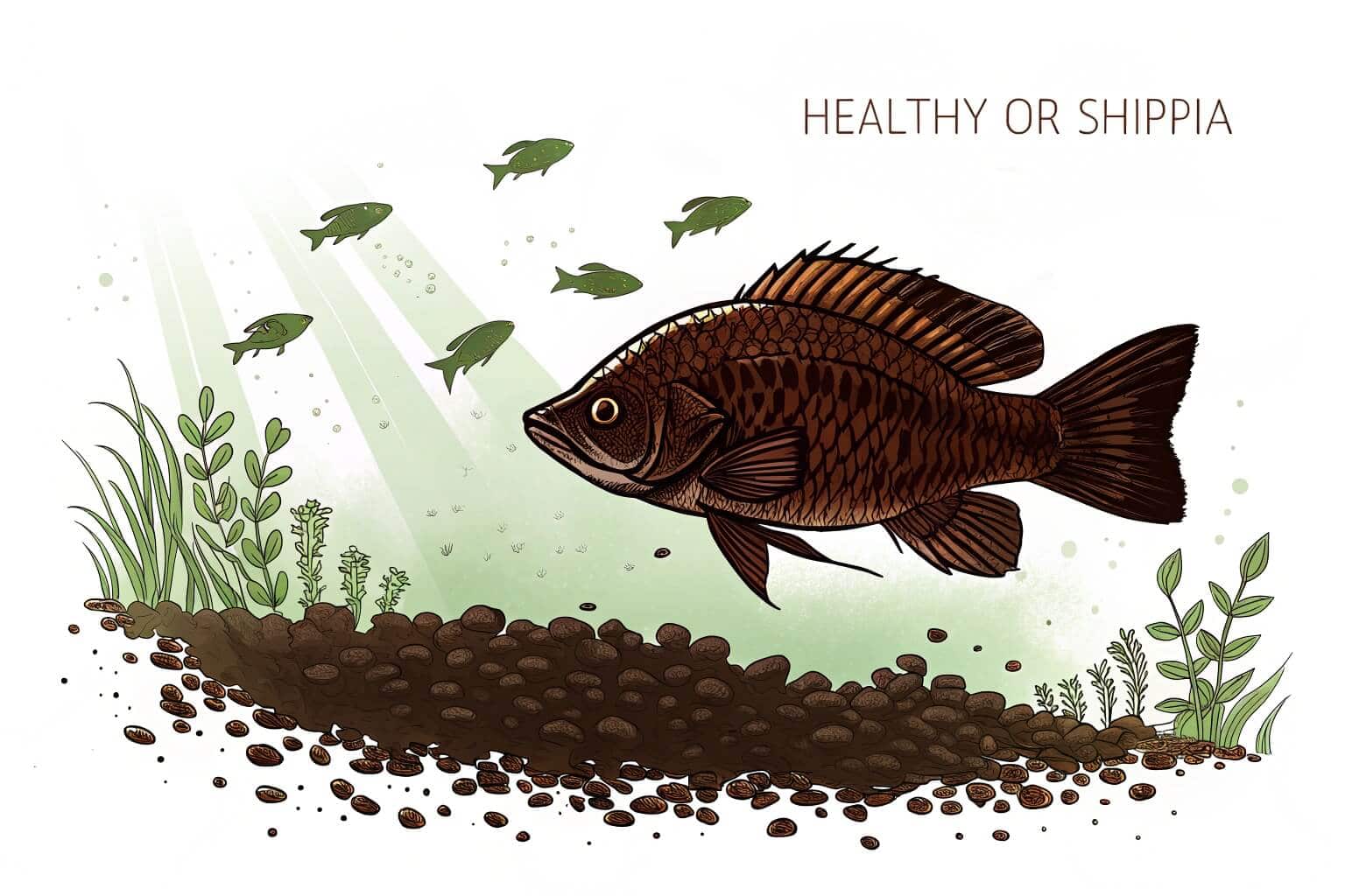 A healthy Tilapia swimming in a biofloc tank