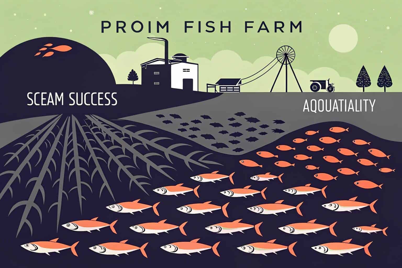 Graph showing profitability of different fish farming types