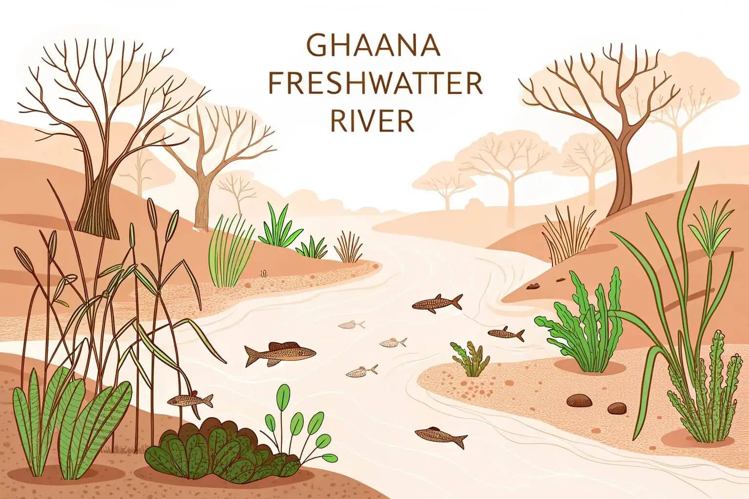 Freshwater fish from Volta Lake, Ghana