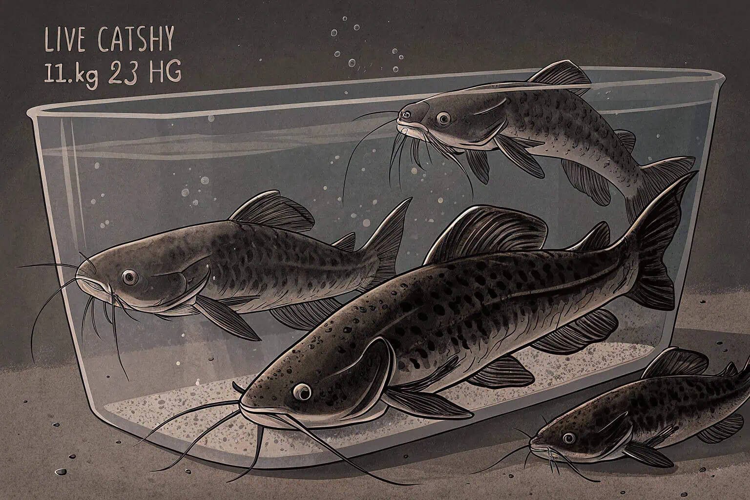 Close-up of catfish in a tank