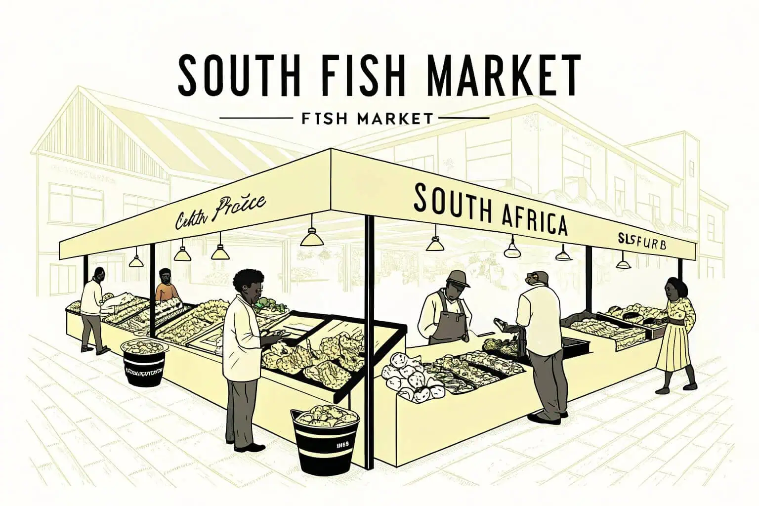 Fresh fish at a South African market