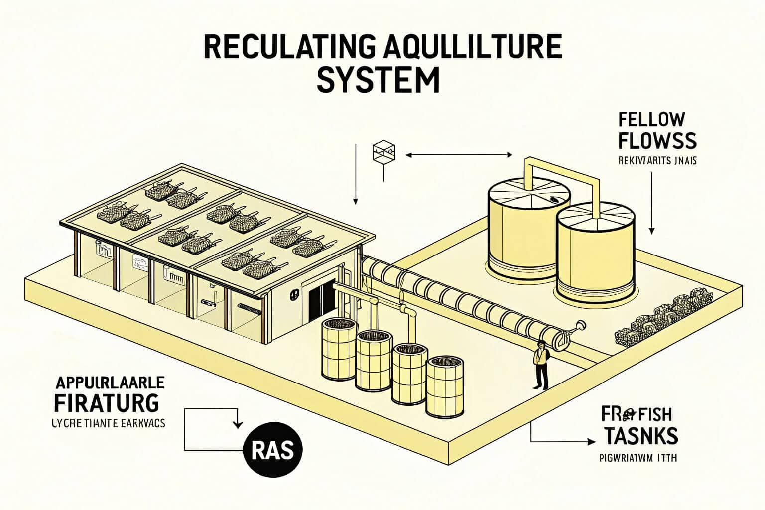 Recirculating Aquaculture System diagram