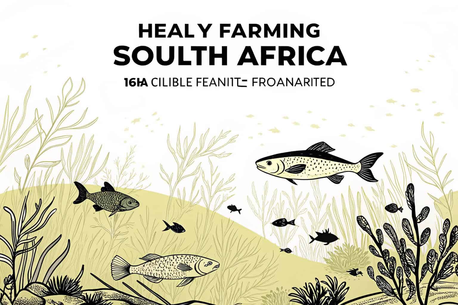 Various farmed fish species in South Africa