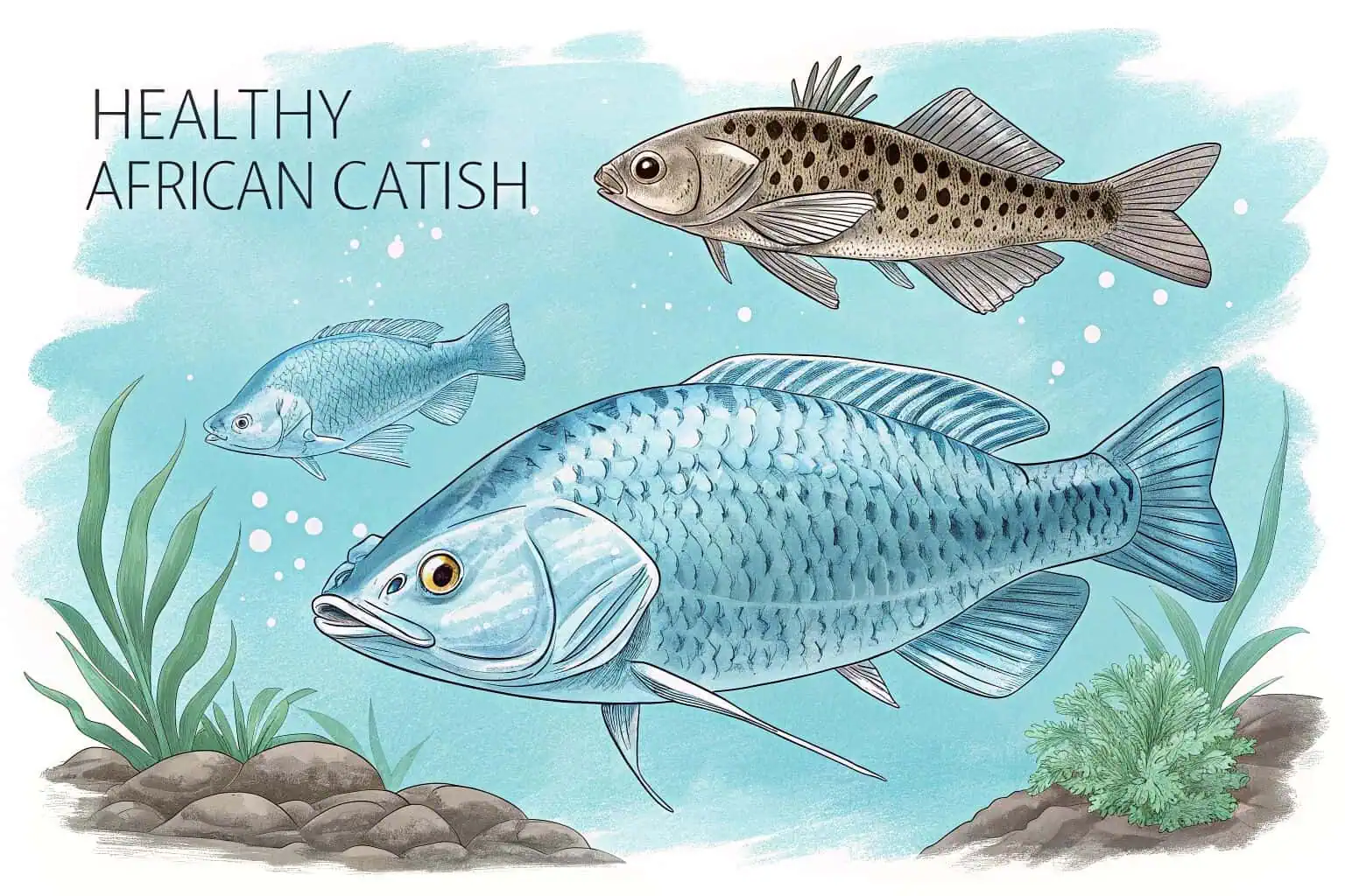Tilapia and Catfish in a farm setting