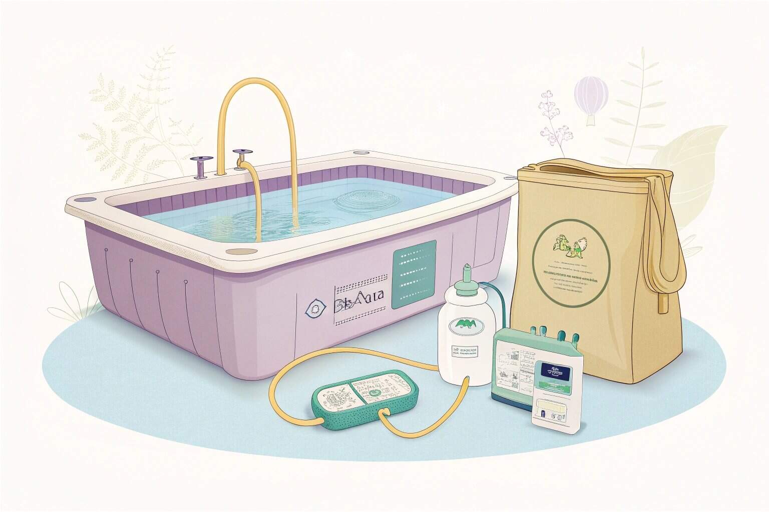 A collage of Biofloc equipment with price tags