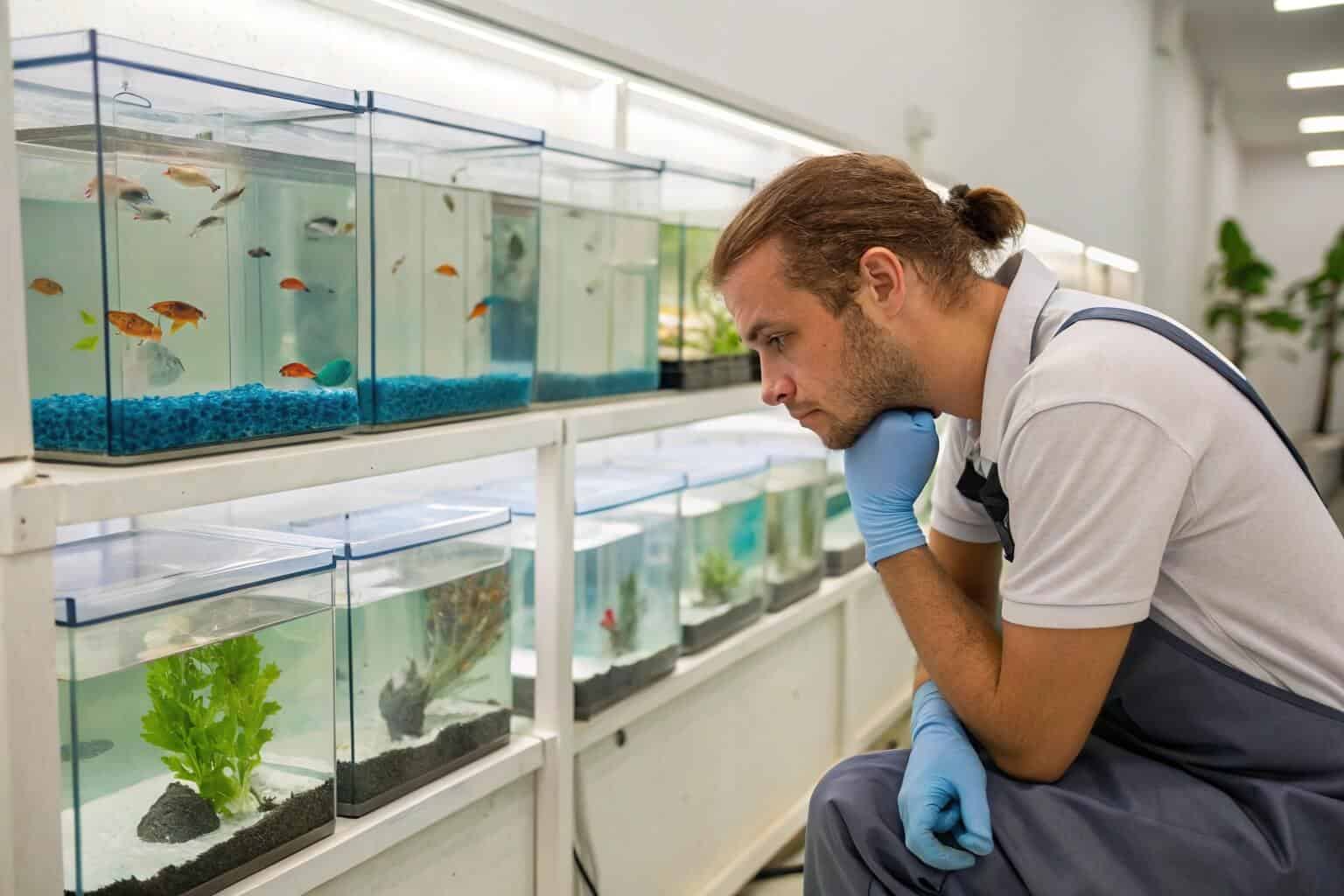 A comparison of popular aquarium fish for business like guppies, bettas, and neon tetras