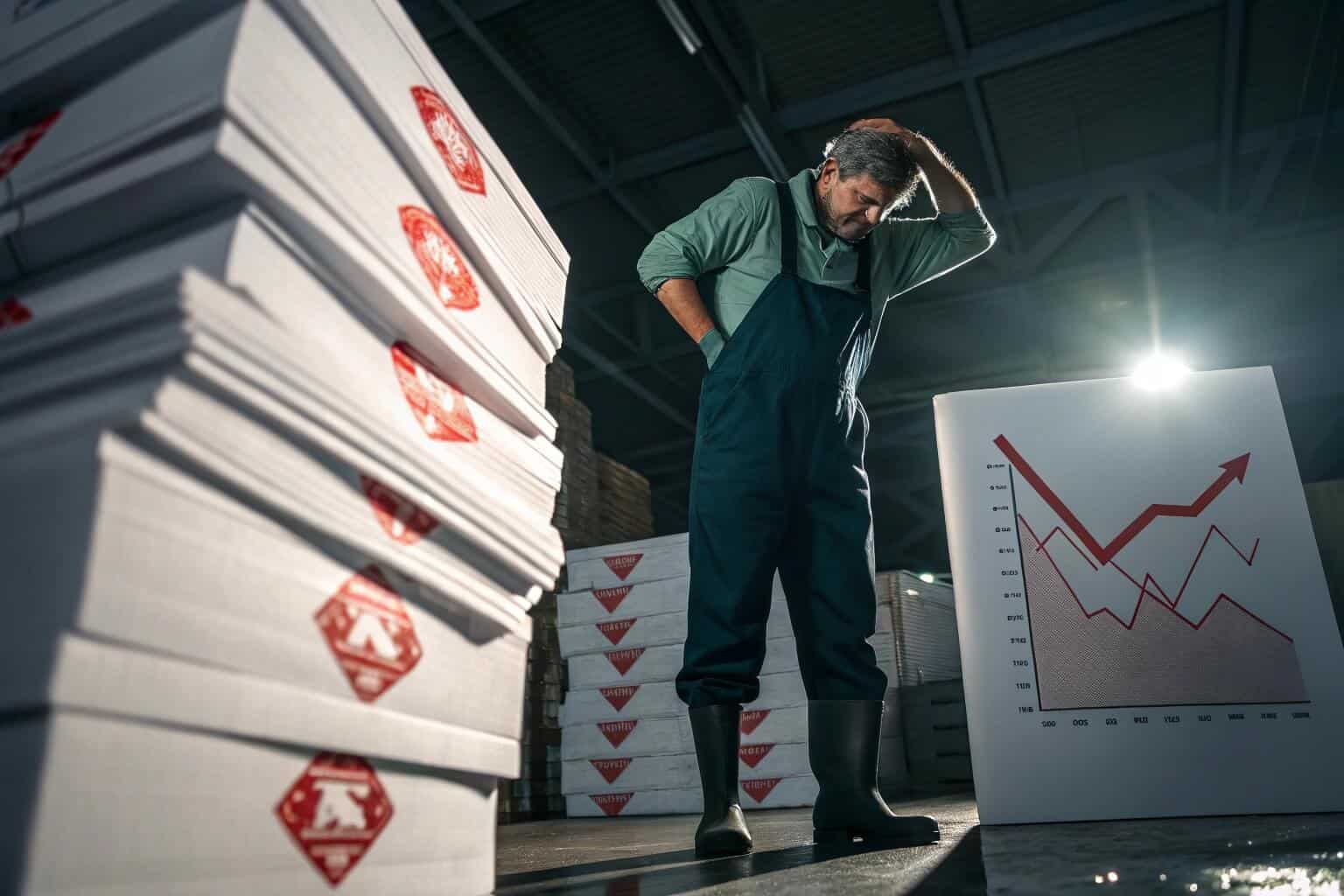 A large, clean fish tank in a commercial farming setup