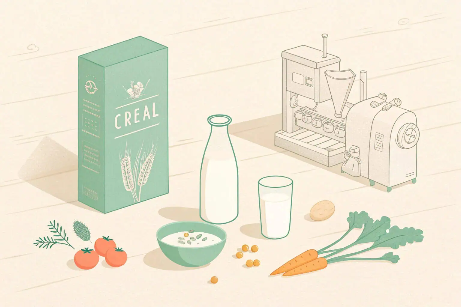 A collage of different food products and brands