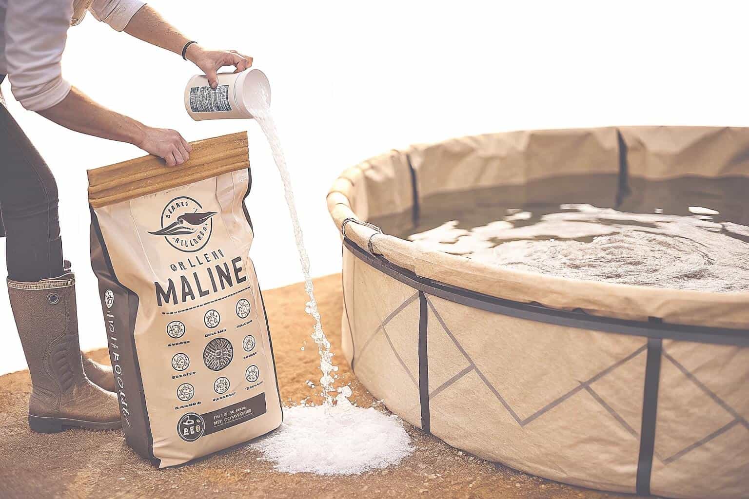 Adding salt to a fish pond