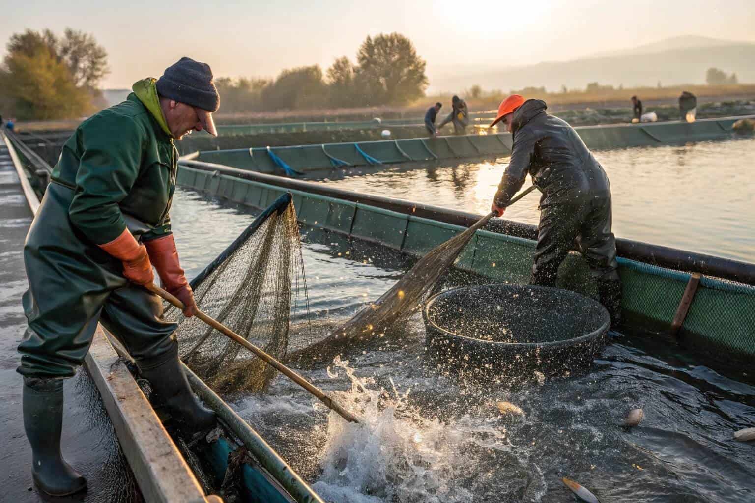 A harvest of market-ready catfish
