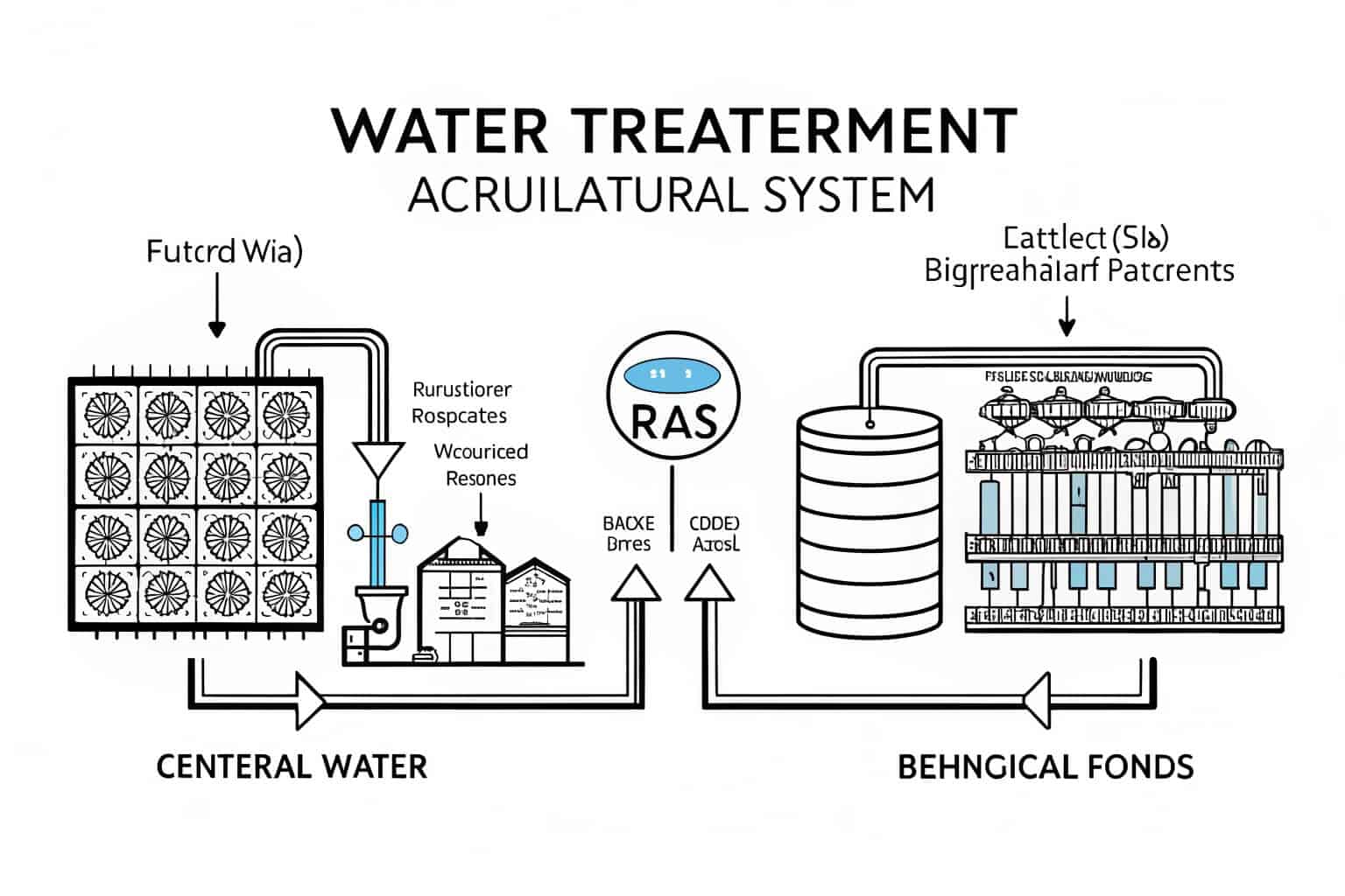 Side-by-side comparison of a biofloc system and a RAS setup