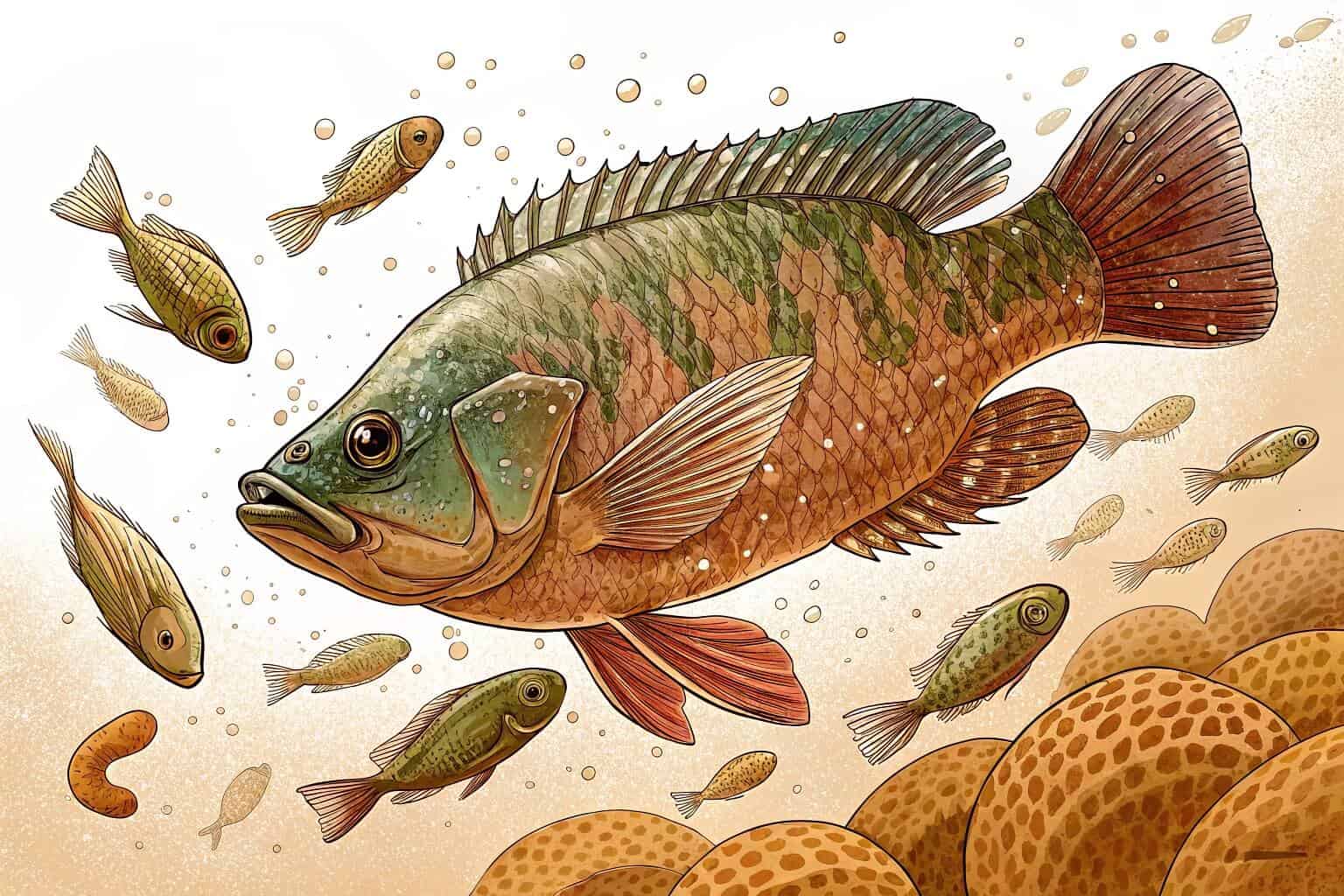 alt with keywords: Fast growing fish in biofloc
