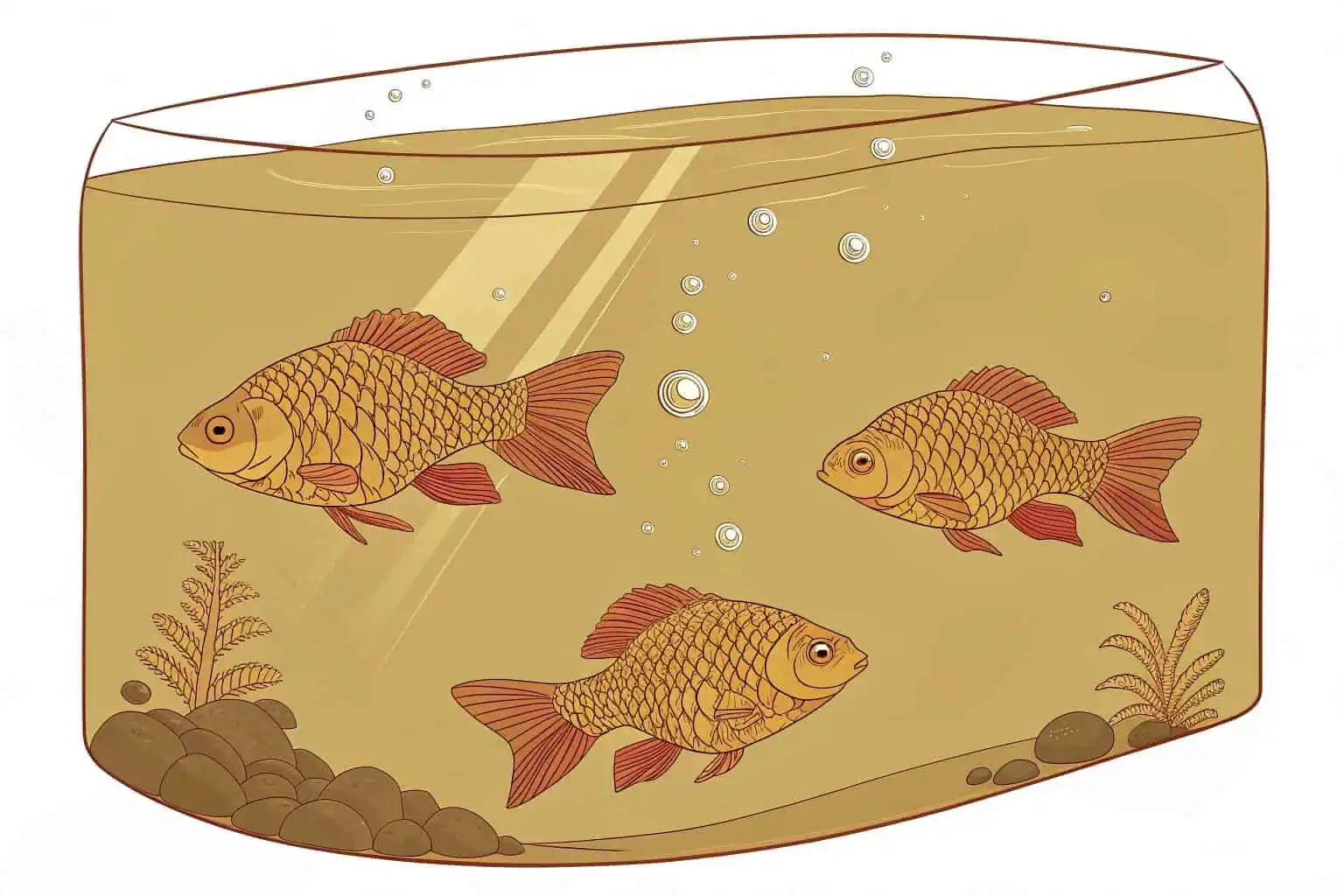 Close-up of Nile Tilapia in clear water